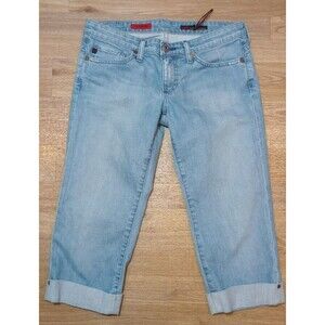 VTG AG Adriano Goldschmied Womens Liberty Jeans 28R Cuffed Capri Denim USA Crop